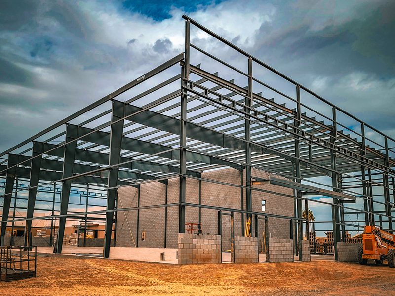 Rodeo Grounds Metal Building, Construction Completed, Photo Gallery
