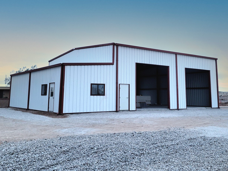 Rodeo Grounds Metal Building, Construction Completed, Photo Gallery